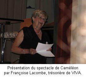 F. Lacombe pr�sentant le spectacle