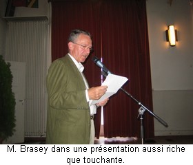 Marcel Brasey en confrence  Grand-Lancy