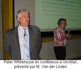 Peter Whitehouse en conf�rence � Uni-Mail
